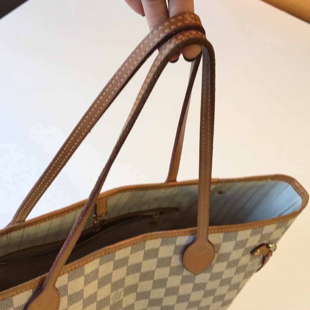 Authentic Louis Vuitton Neverfull Damier Azur Tote - Picture 4 of 8